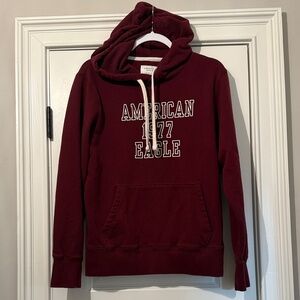 American Eagle Burgundy Super Soft Hoodie